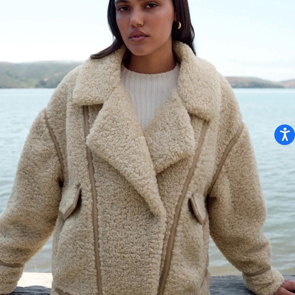 Z Supply Jackets & Blazers - Z Supply Tan Sherpa Jacket